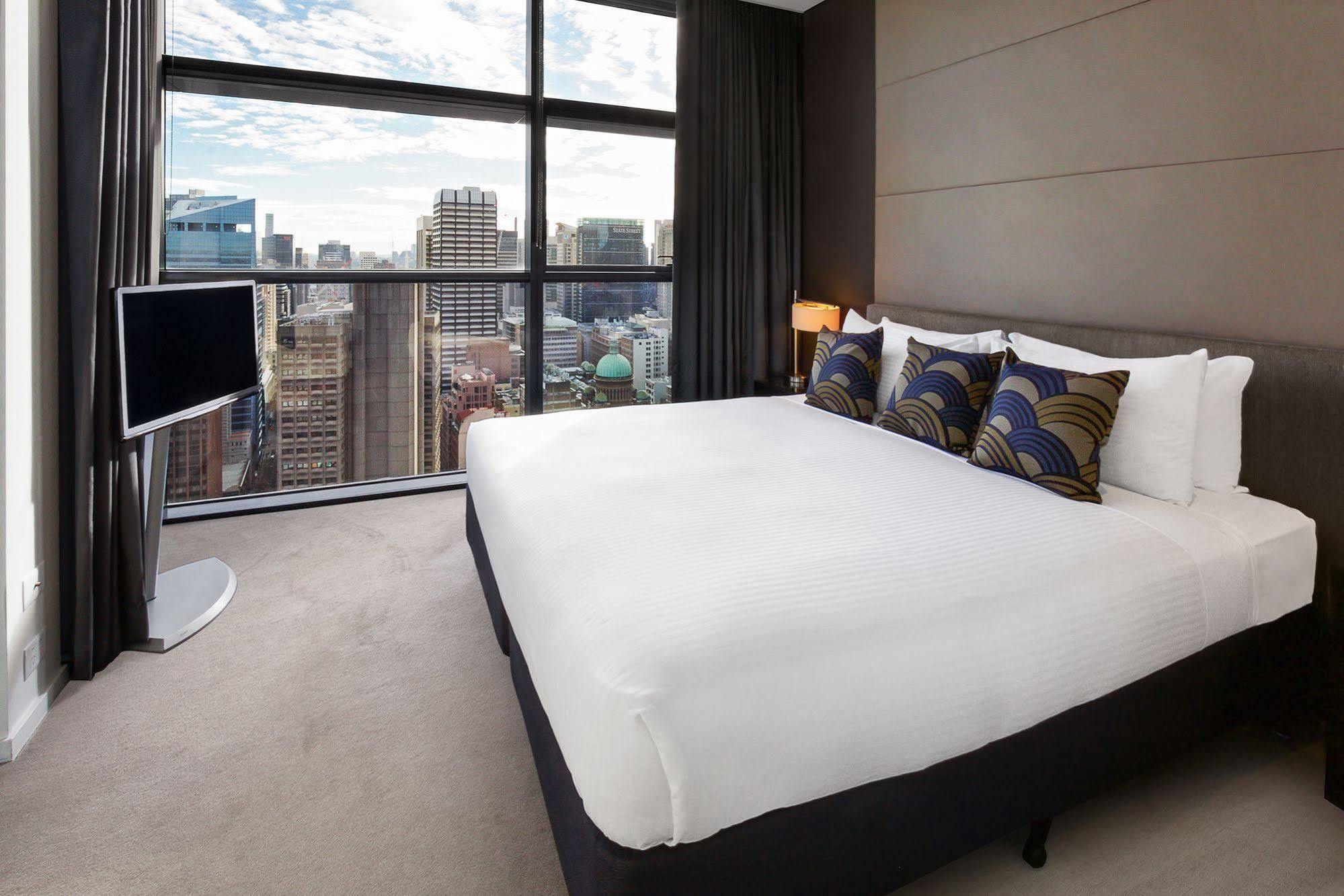 الشقق الفندقية أجنحة فريزر سيدني المظهر الخارجي الصورة A bedroom at the hotel